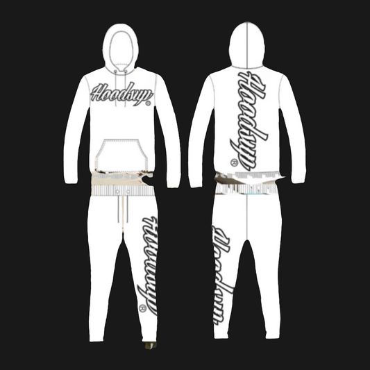 BACKBONE S1  EP2 - WOMENS SLIMFIT WHITE TRACKSUIT