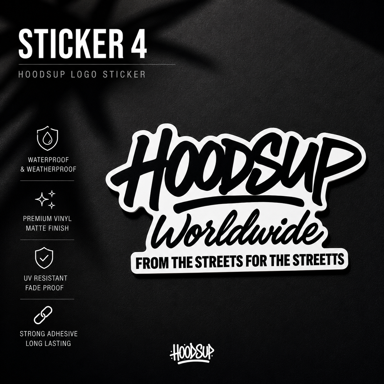 Hoodsup HQ Stickers